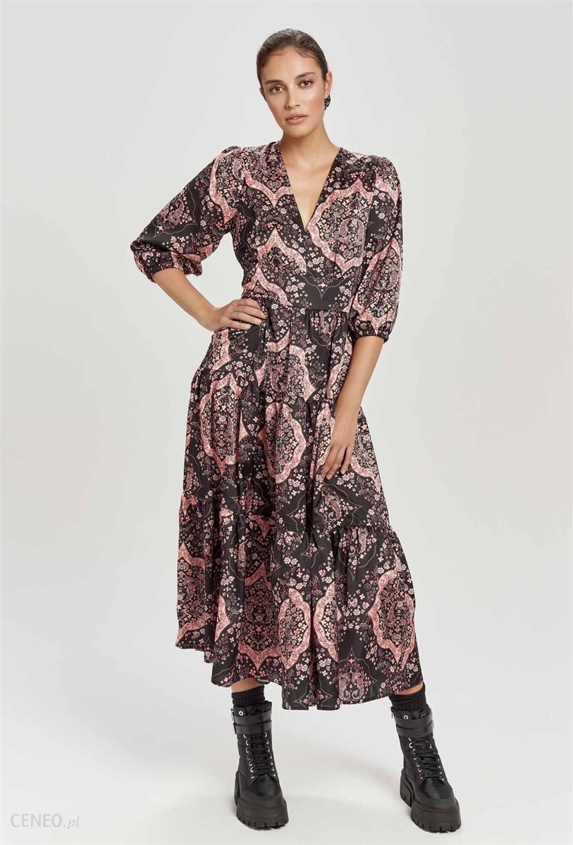 by Insomnia Sukienka maxi NATASHA DRESS LTD WZORY CZARNY