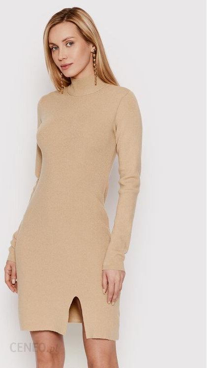 i-deezee-sukienka-dzianinowa-ancona-lf039-bezowy-slim-fit