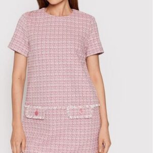 United Colors Of Benetton Sukienka codzienna 41ZTDV00F Różowy Regular Fit