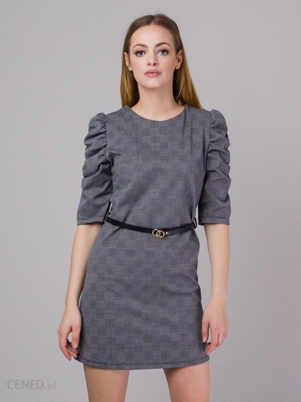 i-willsoor-szara-krotka-sukienka-z-paskiem